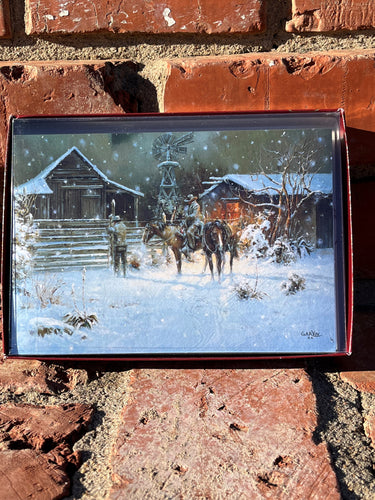 Christmas Cards Western Scene
