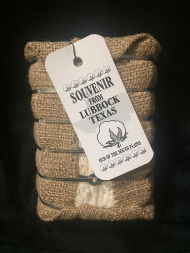 Souvenir Cotton Bale Burlap