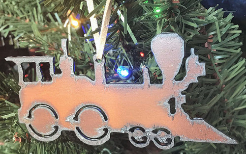 Rustic Train Ornament