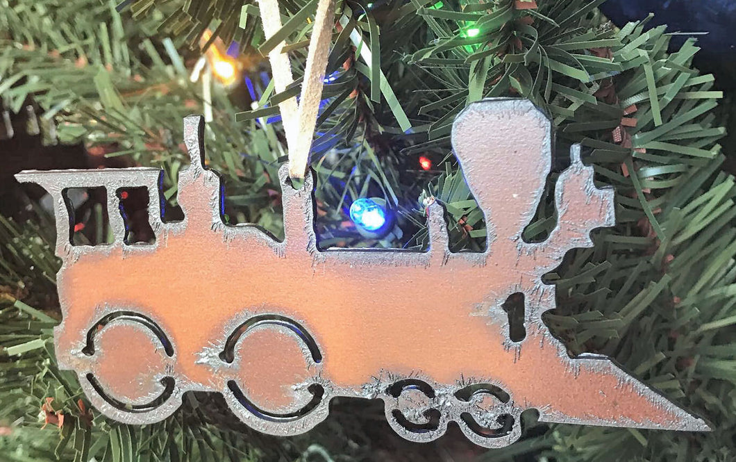 Rustic Train Ornament
