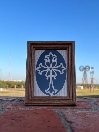 Framed Wooden Cross